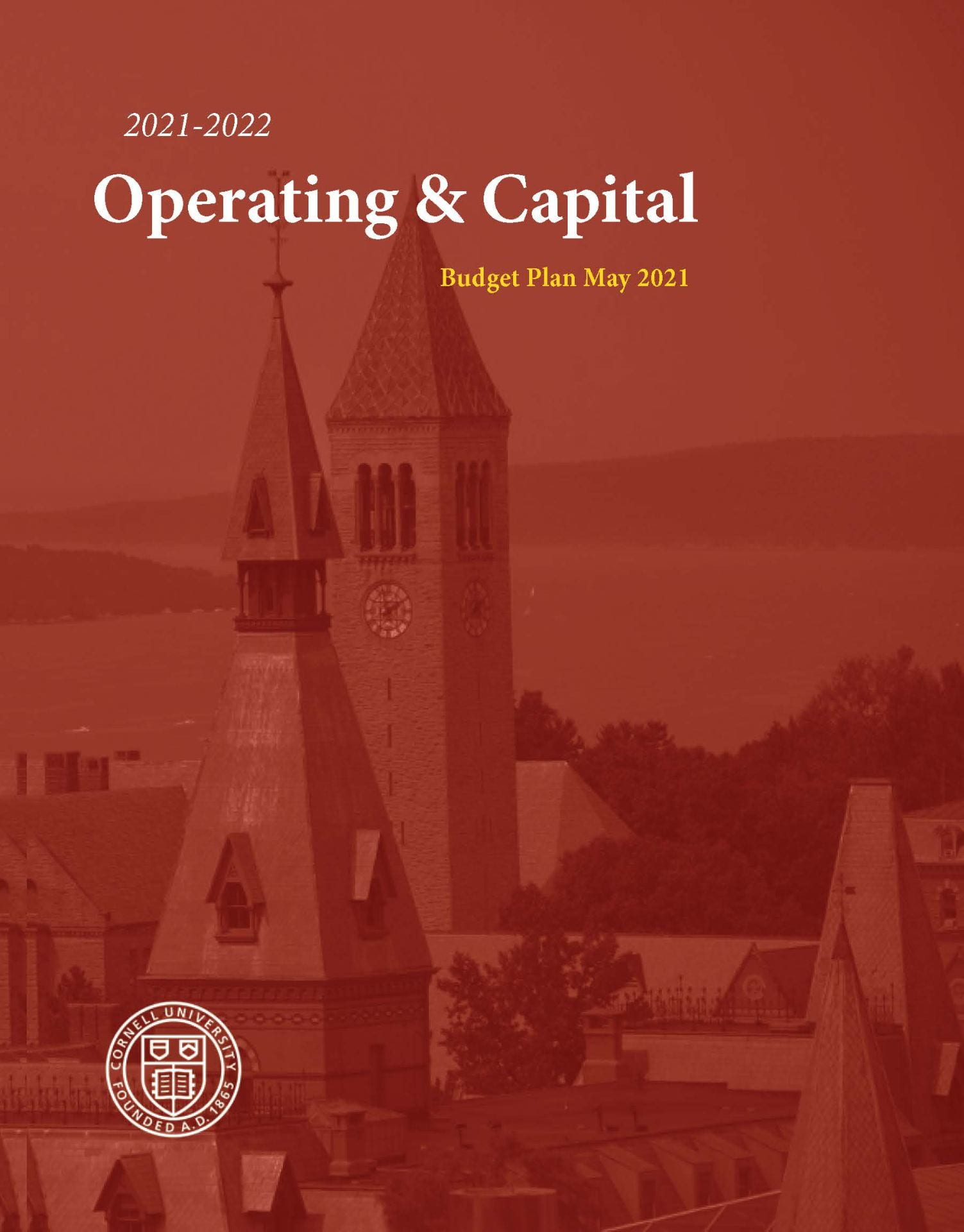 2021-2022 Operating And Capital Plan Cover